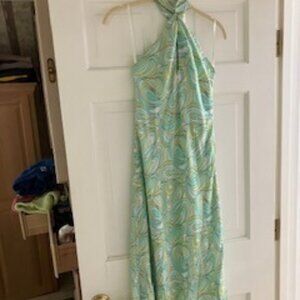 Michael Kors 100% silk halter dress